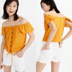 Madewell off-the-shoulder shirt